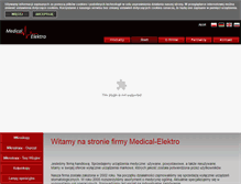 Tablet Screenshot of medical-elektro.pl